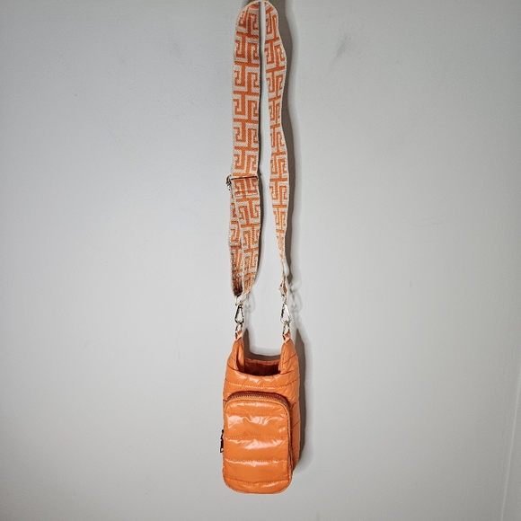 Wanderfull Clementine Orange Matte HydroBag Greek Key Canvas Strap - Picture 1 of 6